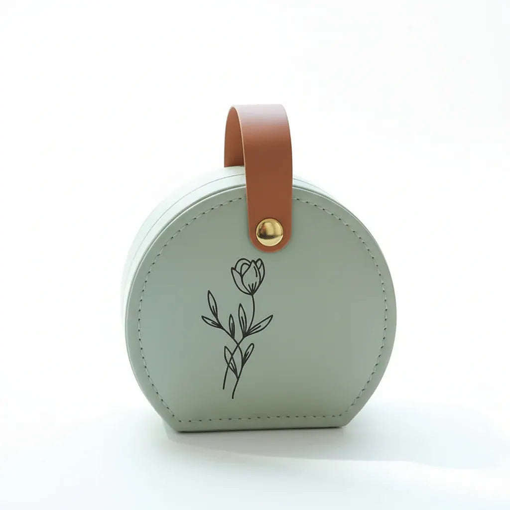 Personalized Mother's Day Jewelry Organizer Travel Earring Case