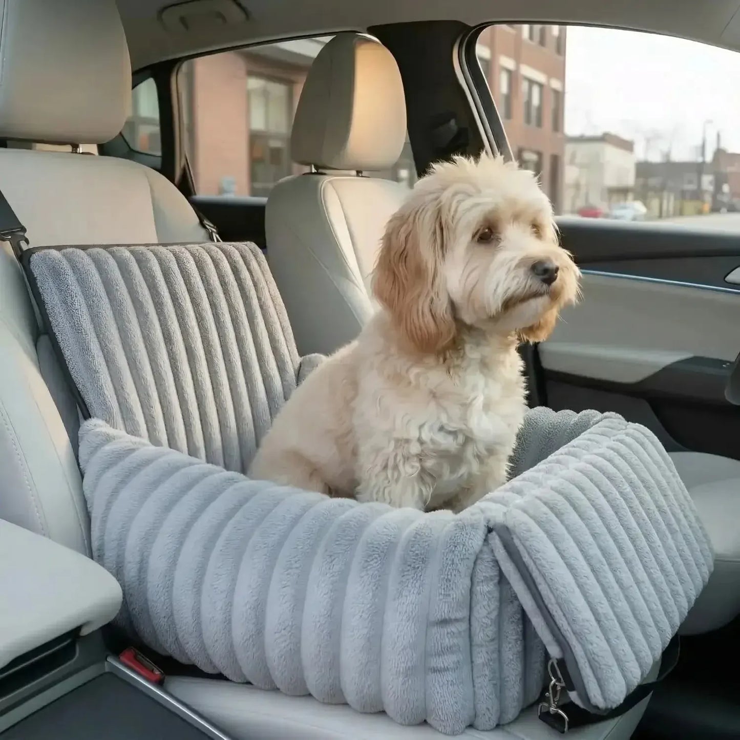 Pet Booster Car Seat for Dogs Travel Safety