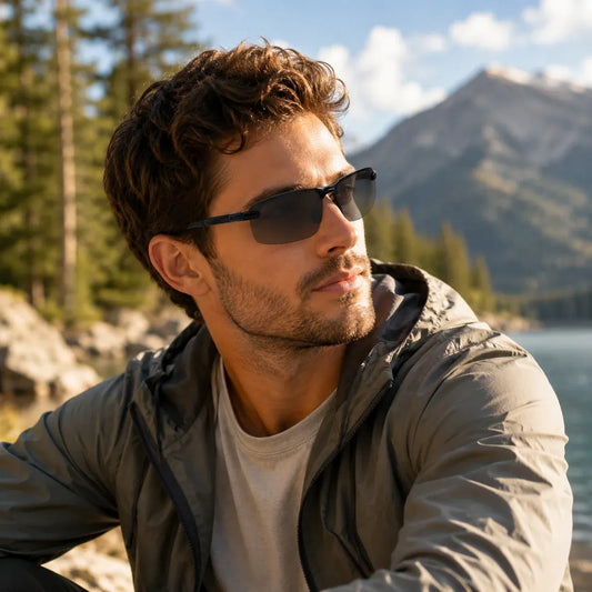 Photochromic Polarized Driving Sunglasses with UV Protection