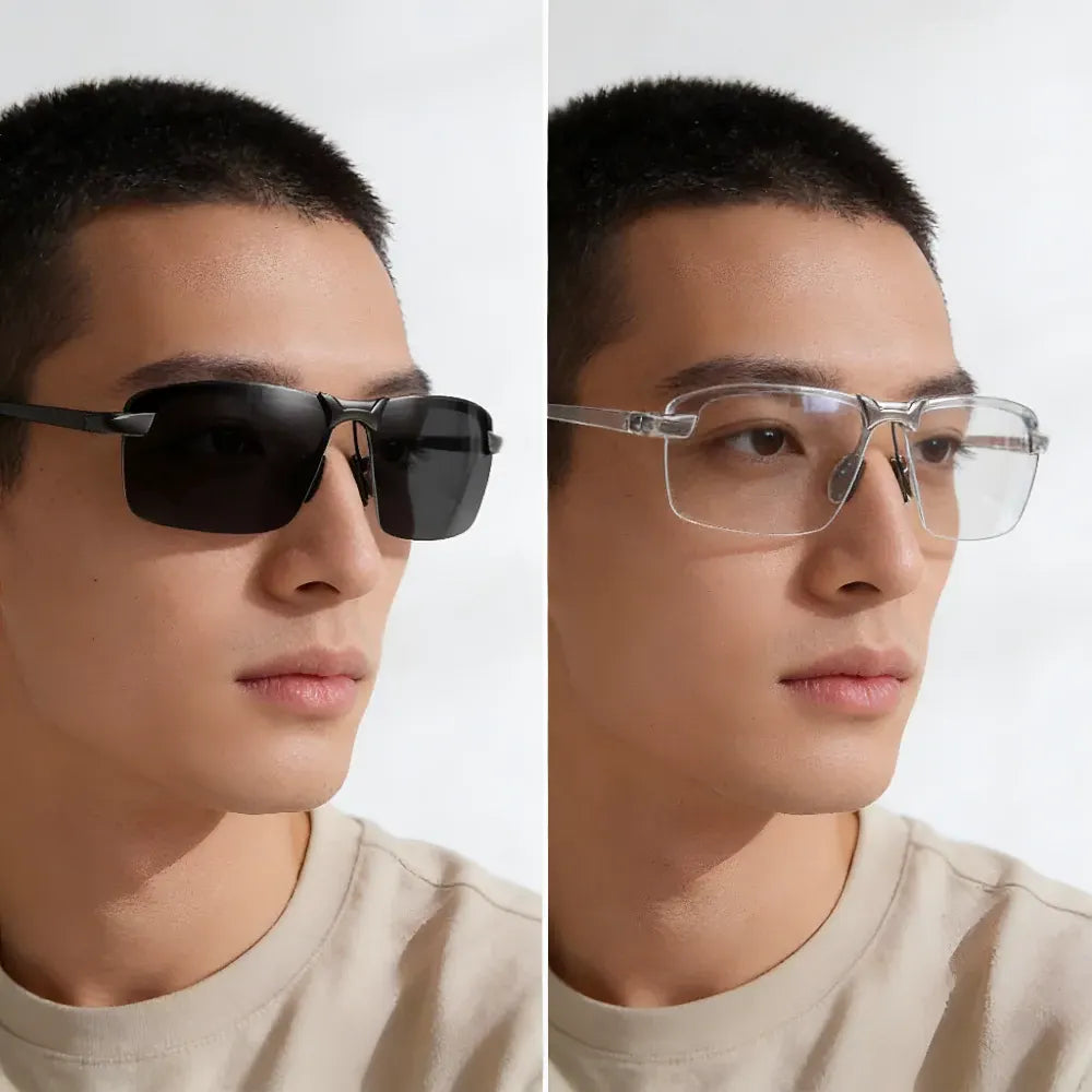 Photochromic Polarized Driving Sunglasses with UV Protection