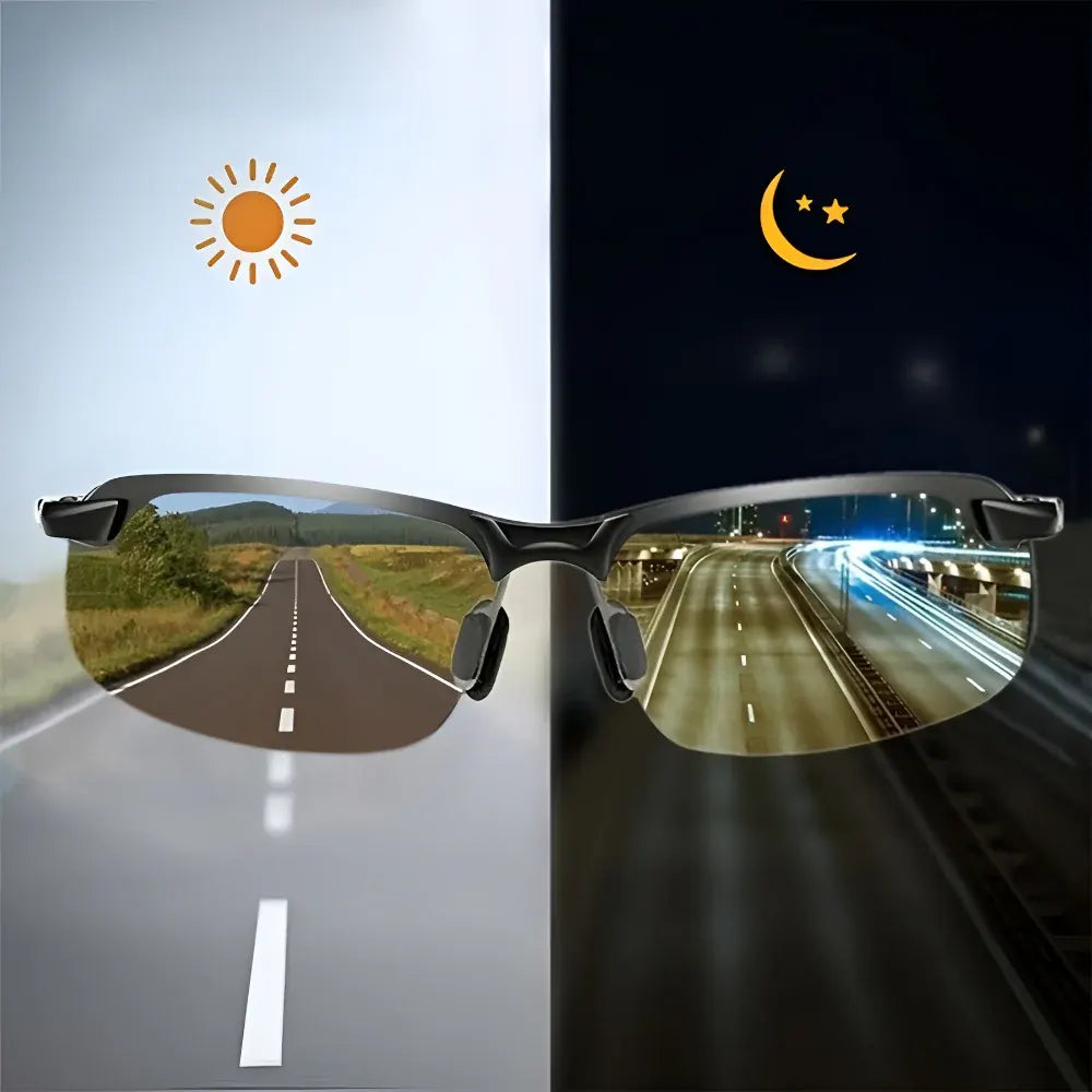 Photochromic Polarized Driving Sunglasses with UV Protection