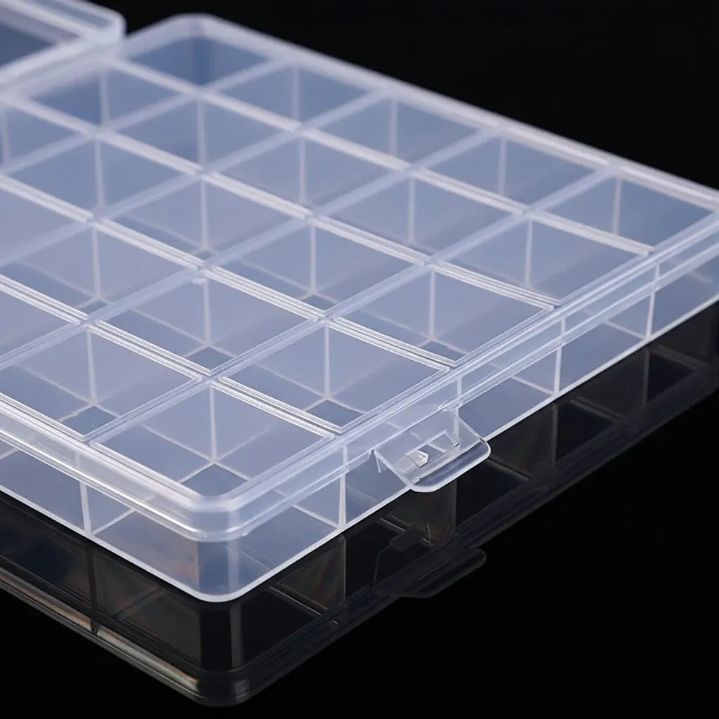 Plastic Storage Organizer Box with Compartments – Mother's Day Gift