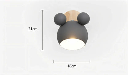 Playful Modern Wall Lamp with Flash Mouse Design