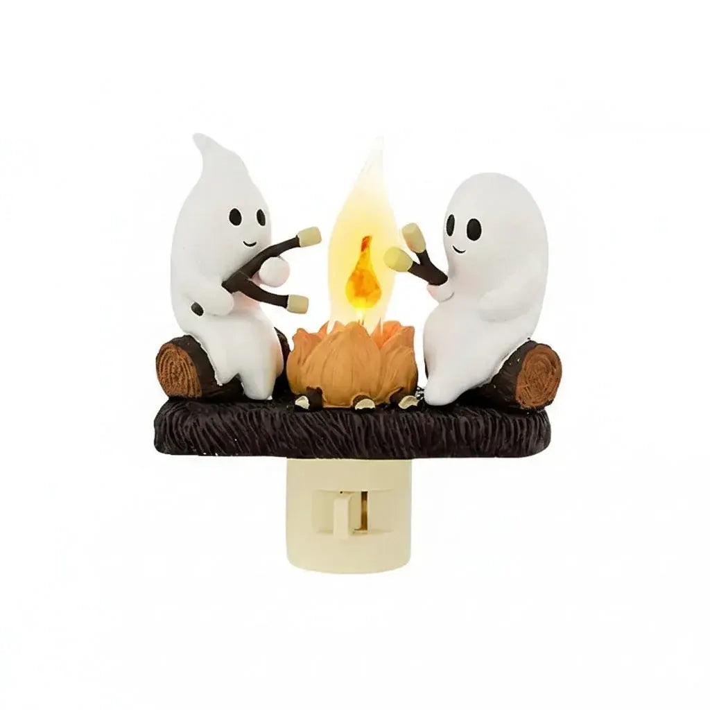 Plug-In LED Ghost Night Light Halloween Room Decoration