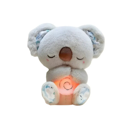 Plush Bear Nightlight with Breathing Motion for Baby Sleep