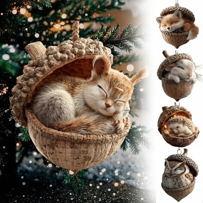 Plush Christmas Tree Ornaments Holiday Decoration