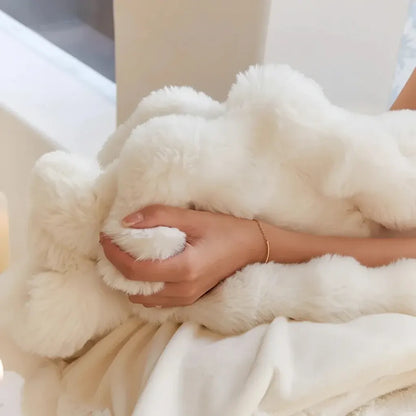 Plush Faux Fur Throw Blanket - Soft Cozy Sofa & Bed Cover