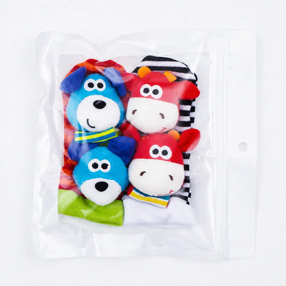 Plush Sensory Socks with Wristbands for Baby