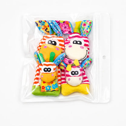 Plush Sensory Socks with Wristbands for Baby