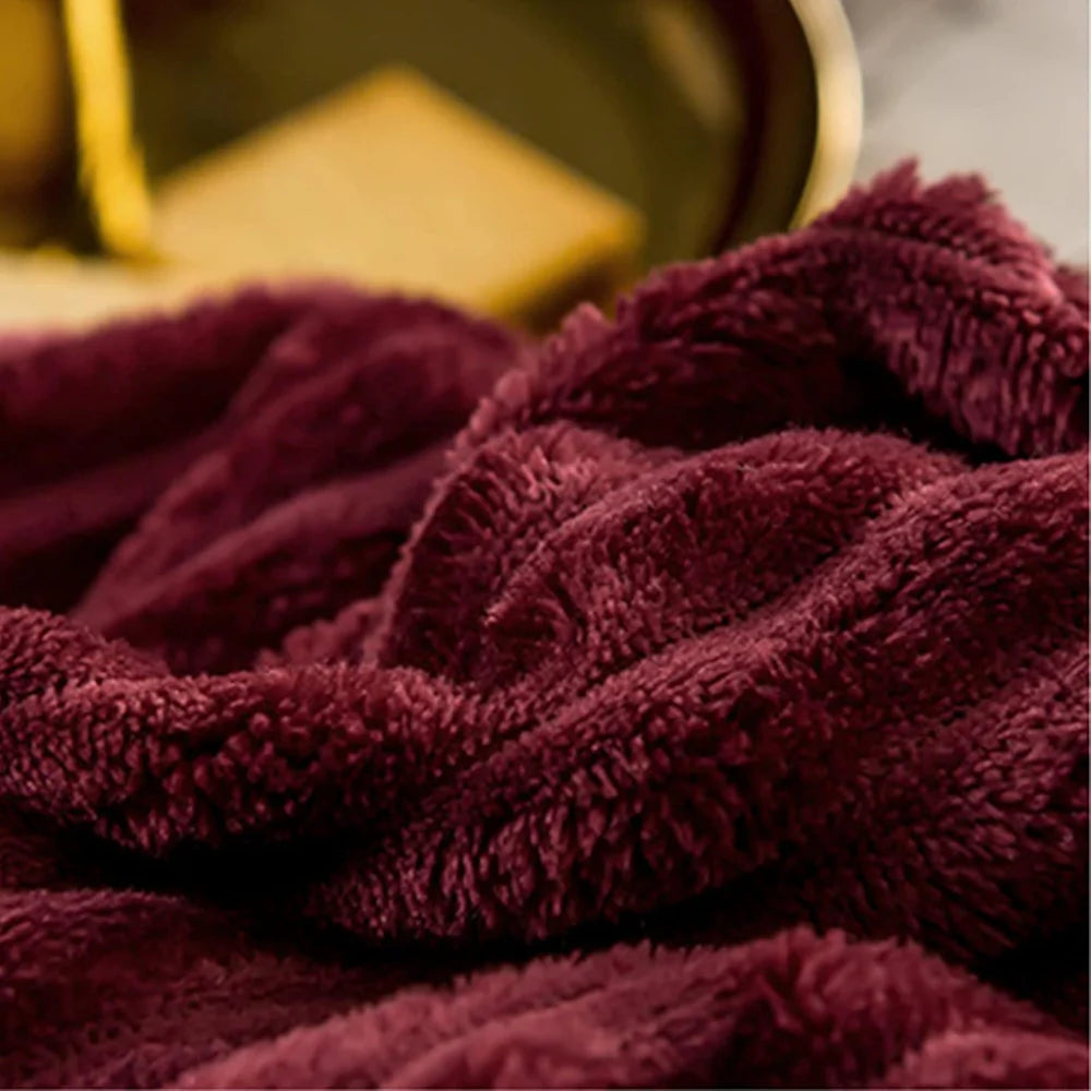 Plush-Style Winter Bedspread Duvet Cover Set