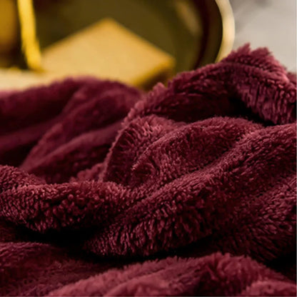 Plush-Style Winter Bedspread Duvet Cover Set