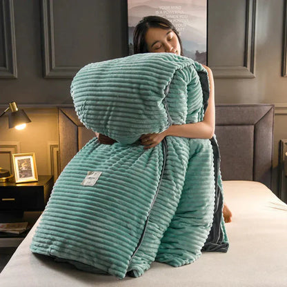 Plush-Style Winter Bedspread Duvet Cover Set