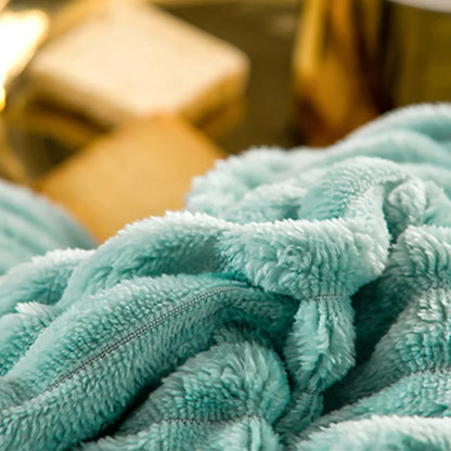 Plush-Style Winter Bedspread Duvet Cover Set