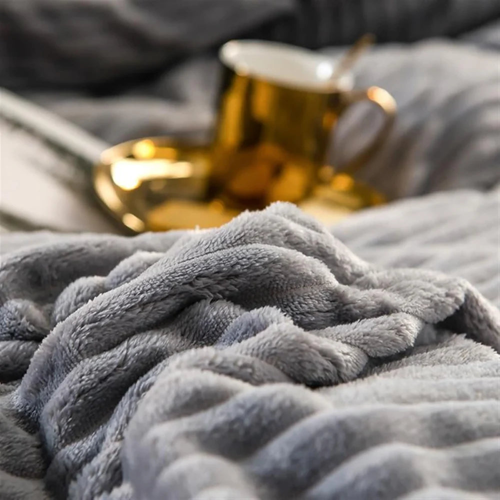 Plush-Style Winter Bedspread Duvet Cover Set
