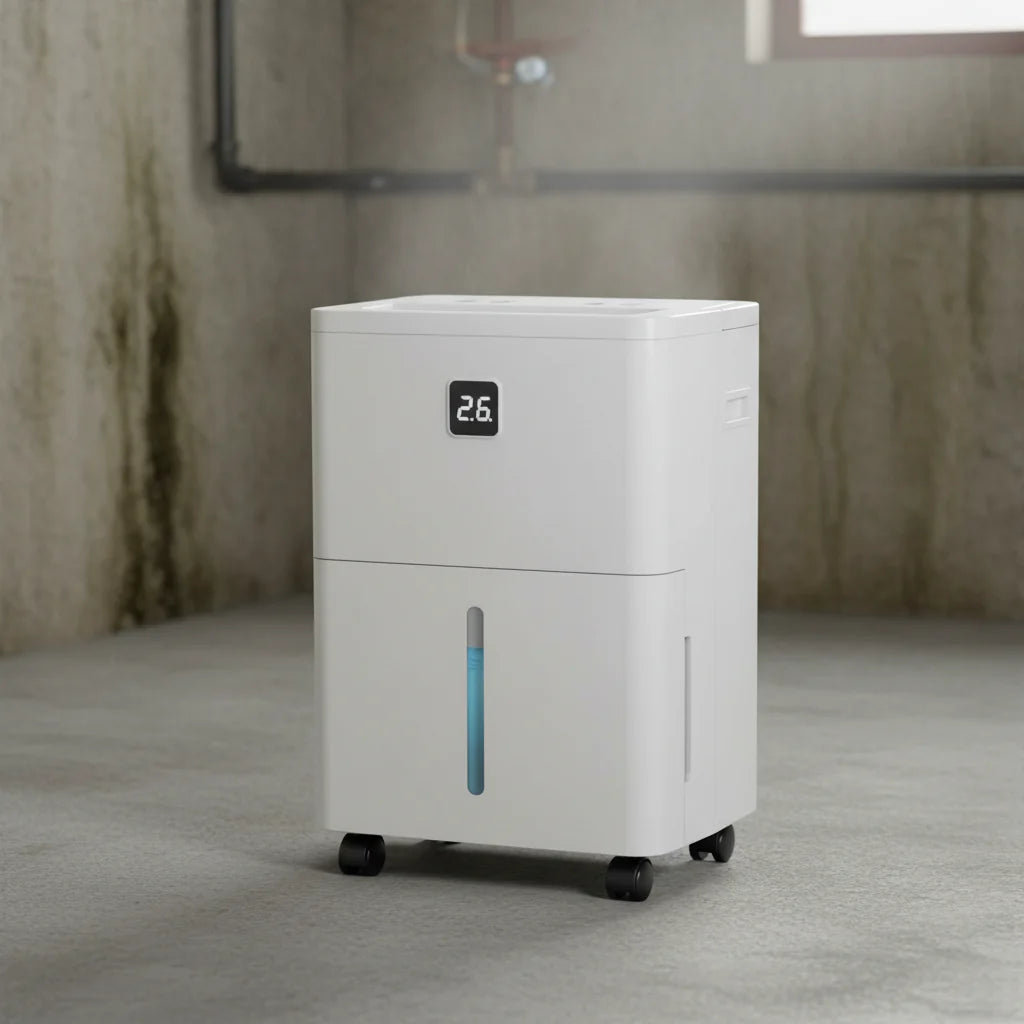 Portable 25 Pint Home Basement Dehumidifier