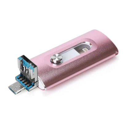 Portable 4-in-1 USB 3.0 SSD External Hard Drive with OTG Flash Storage
