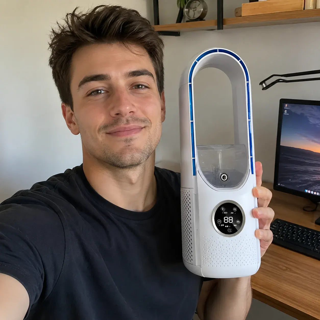 Portable Bladeless Cooling Fan Unit