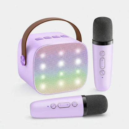 Portable Bluetooth Karaoke Speaker with Wireless Microphones