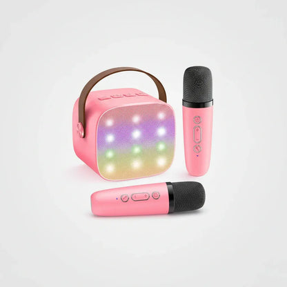 Portable Bluetooth Karaoke Speaker with Wireless Microphones