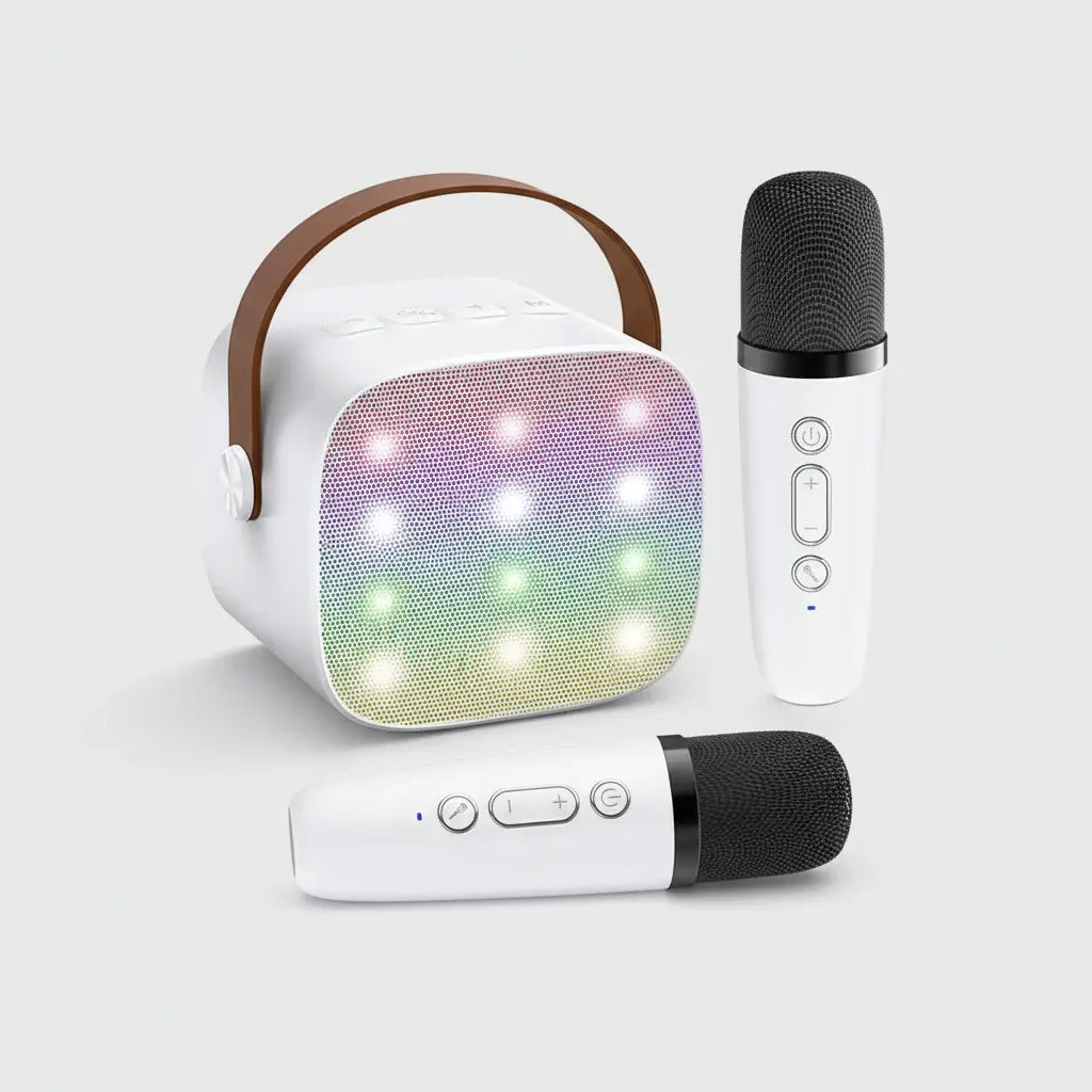 Portable Bluetooth Karaoke Speaker with Wireless Microphones