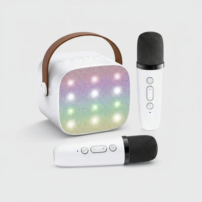 Portable Bluetooth Karaoke Speaker with Wireless Microphones