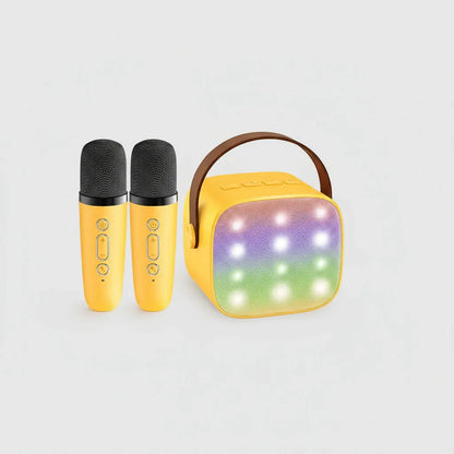 Portable Bluetooth Karaoke Speaker with Wireless Microphones