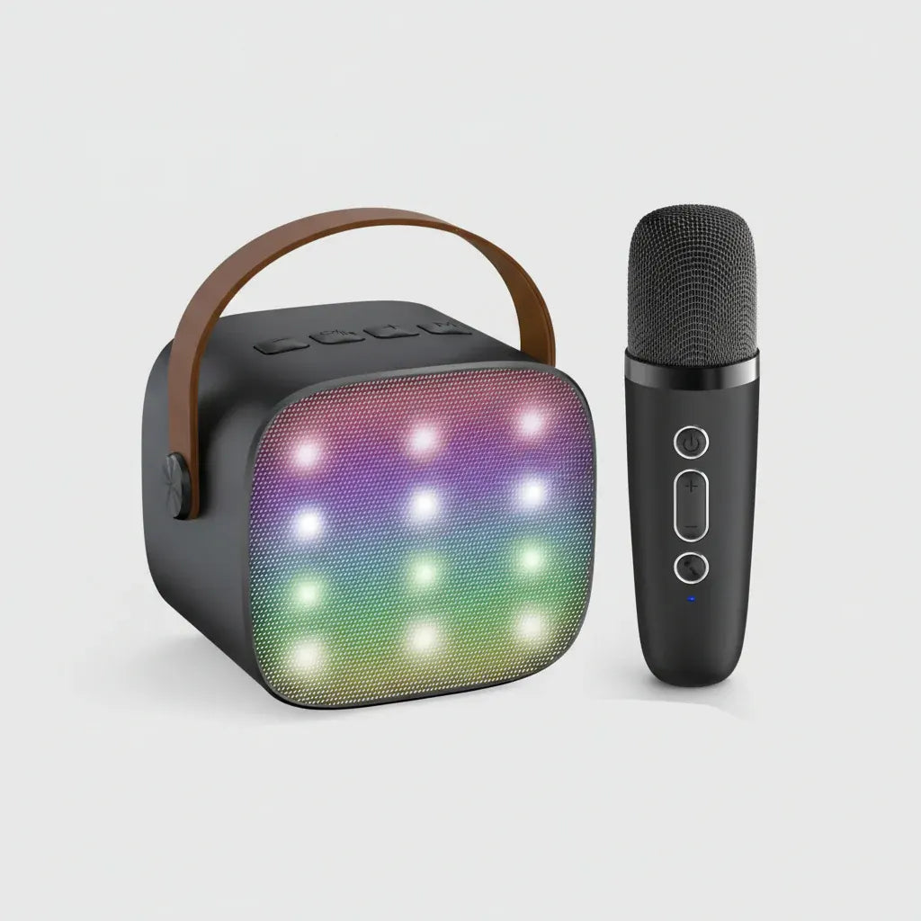 Portable Bluetooth Karaoke Speaker with Wireless Microphones