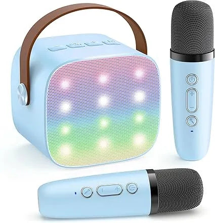 Portable Bluetooth Karaoke Speaker with Wireless Microphones