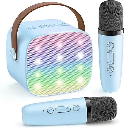 Portable Bluetooth Karaoke Speaker with Wireless Microphones