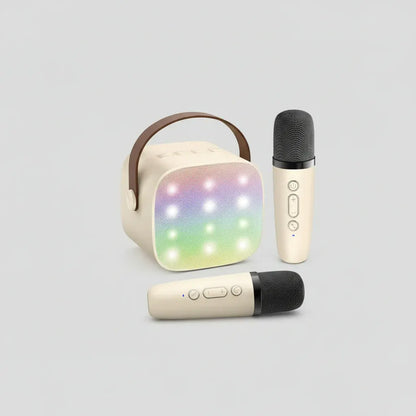 Portable Bluetooth Karaoke Speaker with Wireless Microphones