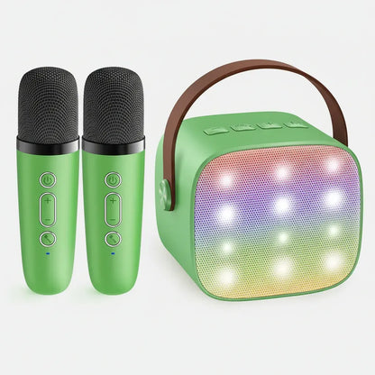 Portable Bluetooth Karaoke Speaker with Wireless Microphones