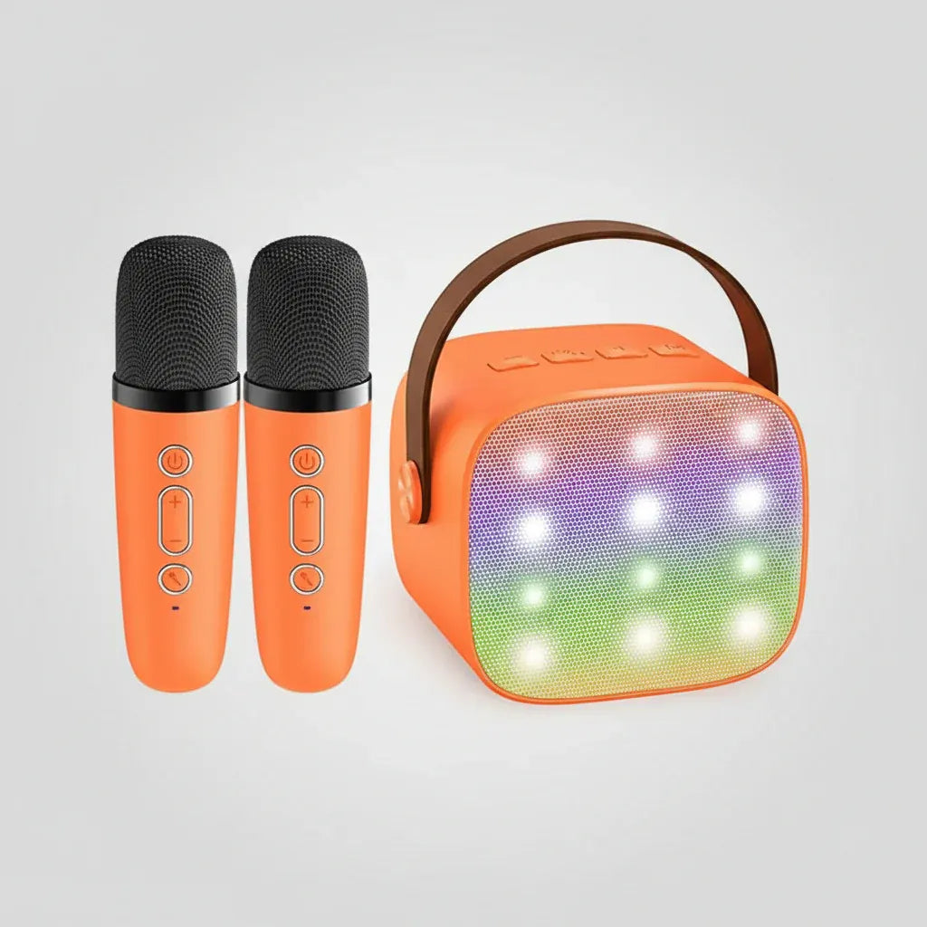 Portable Bluetooth Karaoke Speaker with Wireless Microphones