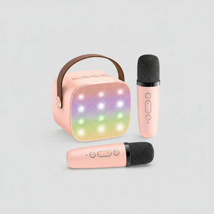 Portable Bluetooth Karaoke Speaker with Wireless Microphones