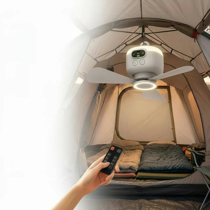Portable Camping Fan with Remote Control and Hanging Hook