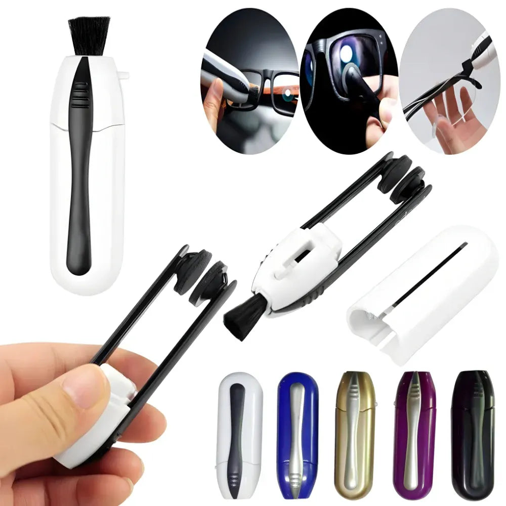 Portable Carbon Lens Cleaning Tool for Eyeglasses - Dry Cleaner Device