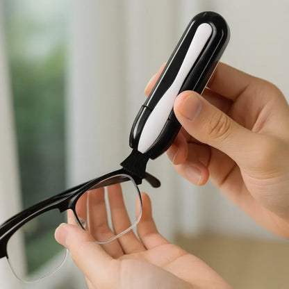 Portable Carbon Lens Cleaning Tool for Eyeglasses - Dry Cleaner Device