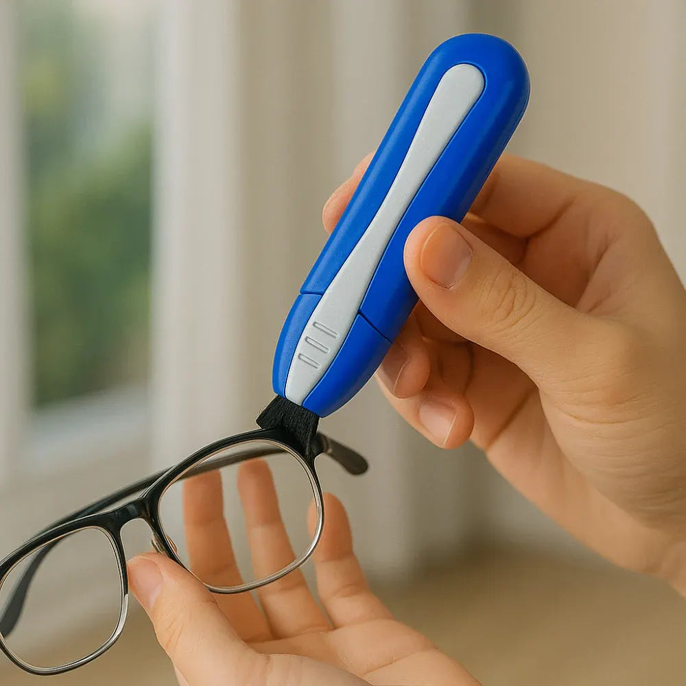 Portable Carbon Lens Cleaning Tool for Eyeglasses - Dry Cleaner Device