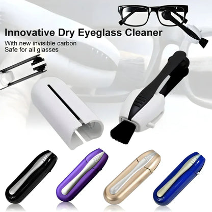 Portable Carbon Lens Cleaning Tool for Eyeglasses - Dry Cleaner Device