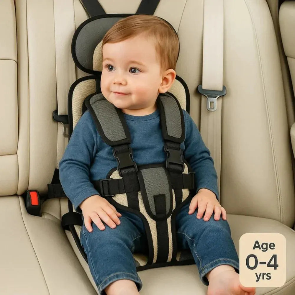 Portable Child Booster with Travel Safety Harness for Car Seats