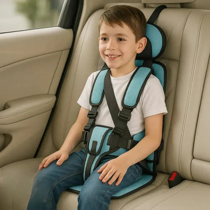 Portable Child Booster with Travel Safety Harness for Car Seats