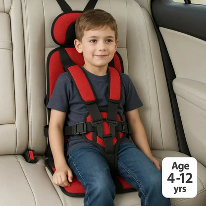 Portable Child Booster with Travel Safety Harness for Car Seats