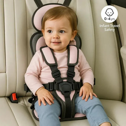 Portable Child Booster with Travel Safety Harness for Car Seats