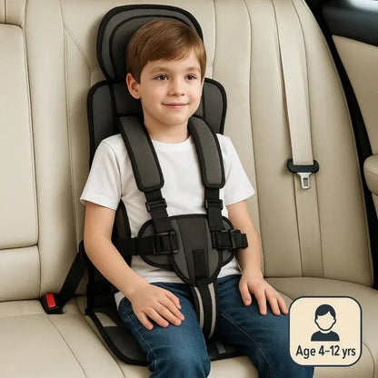 Portable Child Booster with Travel Safety Harness for Car Seats
