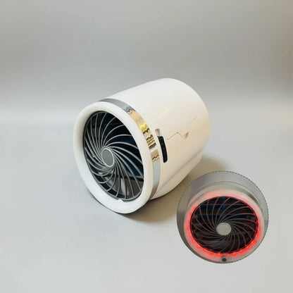 Portable Cooling Fan with LED Lights and Ice Packs for Room