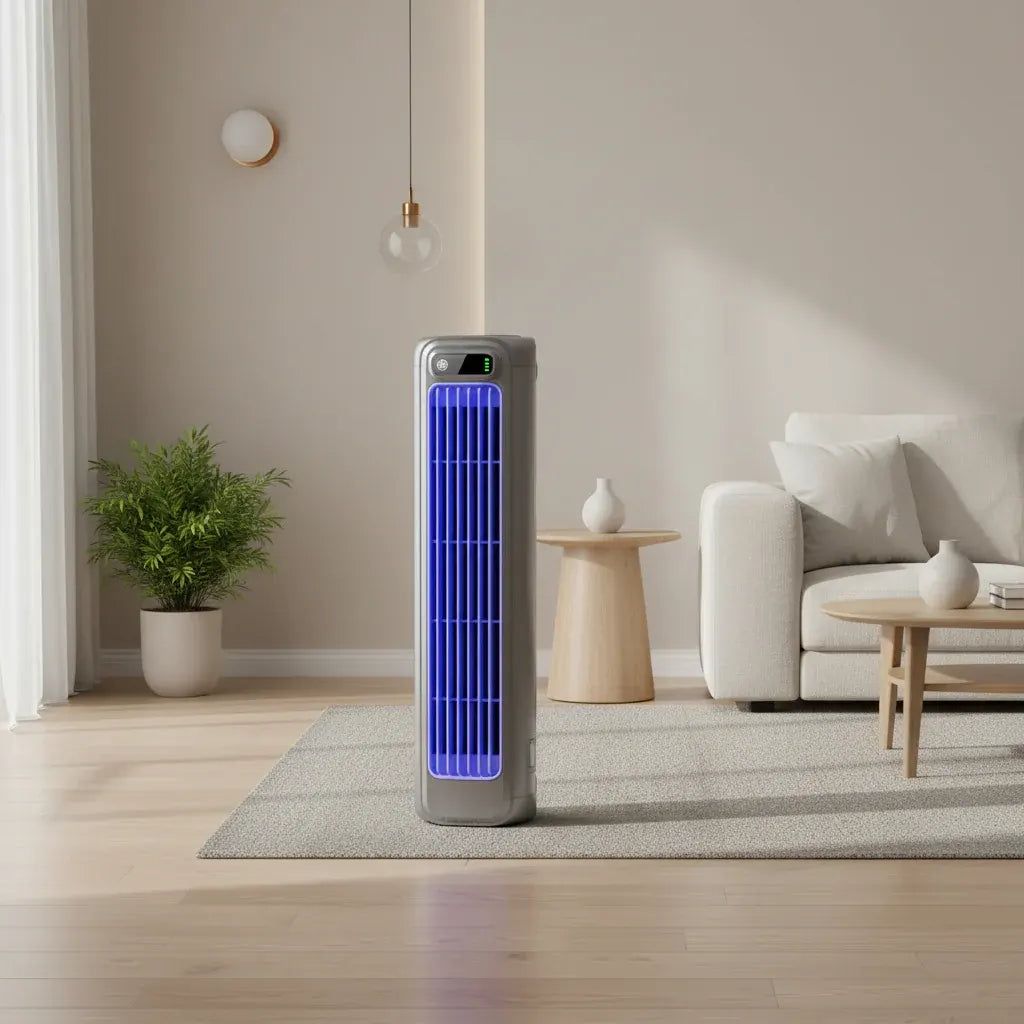 Portable Desktop Tower Fan - Quiet Air Circulator for Cooling