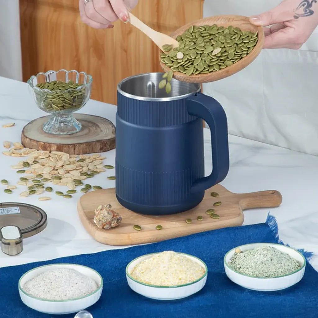 Portable Electric Grain Mill for Home Coffee & Baking Use
