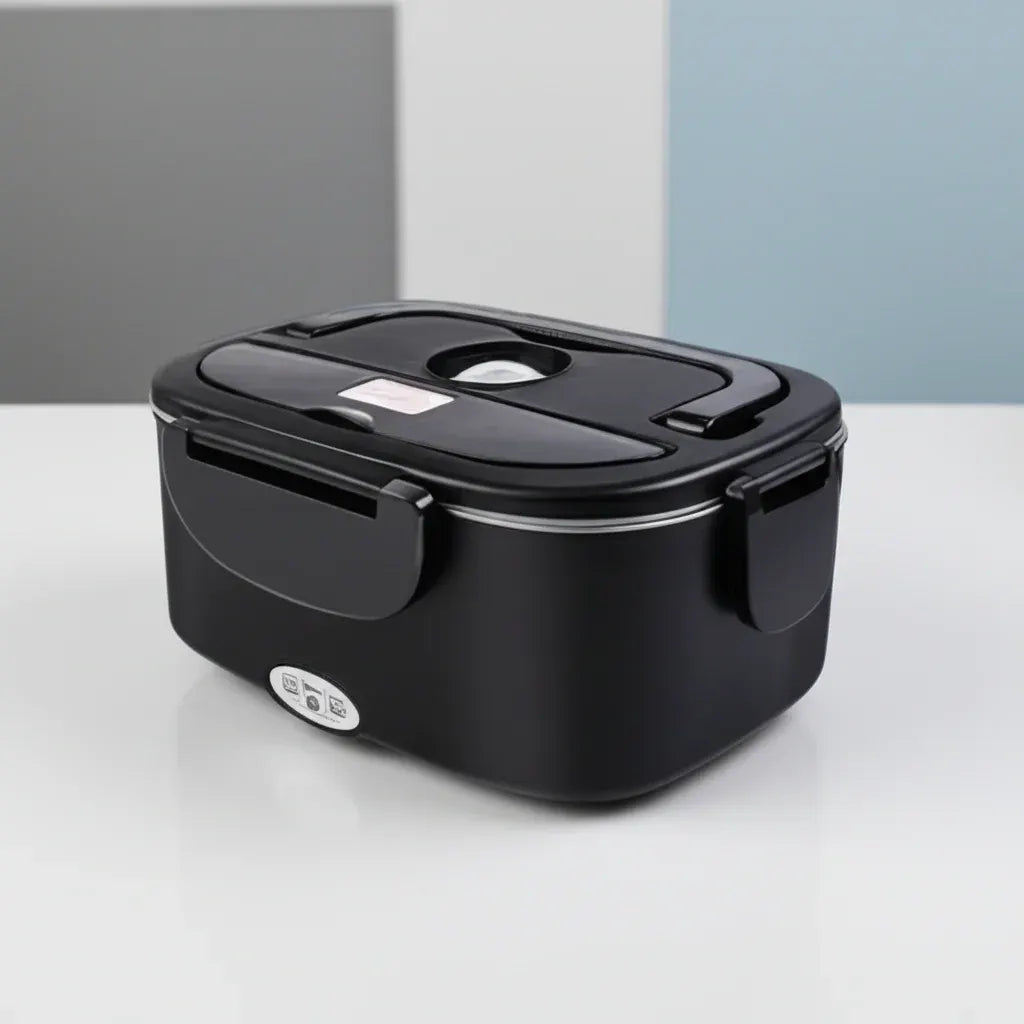 Portable Electric Heated Lunch Box Stainless Steel Food Container