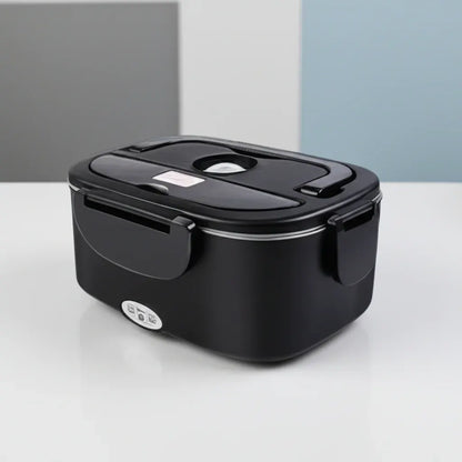 Portable Electric Heated Lunch Box Stainless Steel Food Container