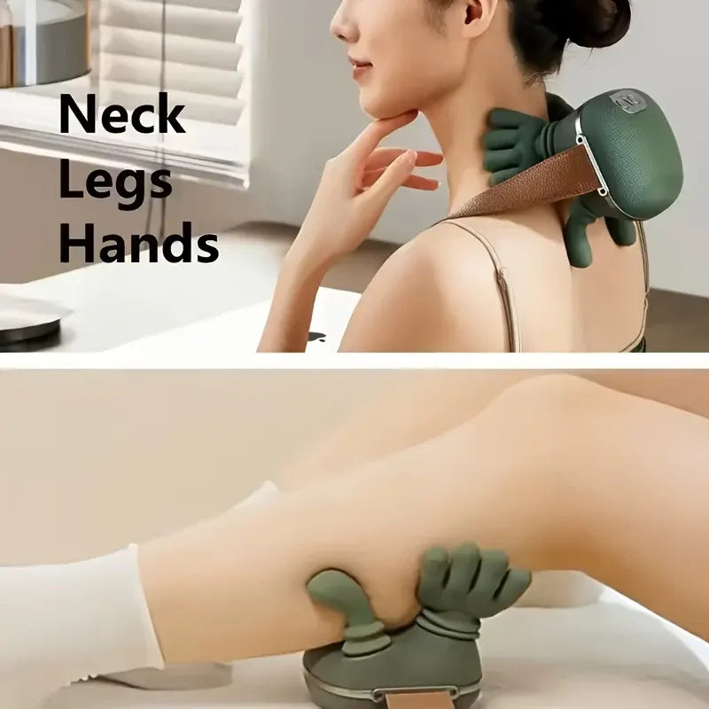 Portable Electric Neck & Shoulder Massager for Deep Tissue Relief