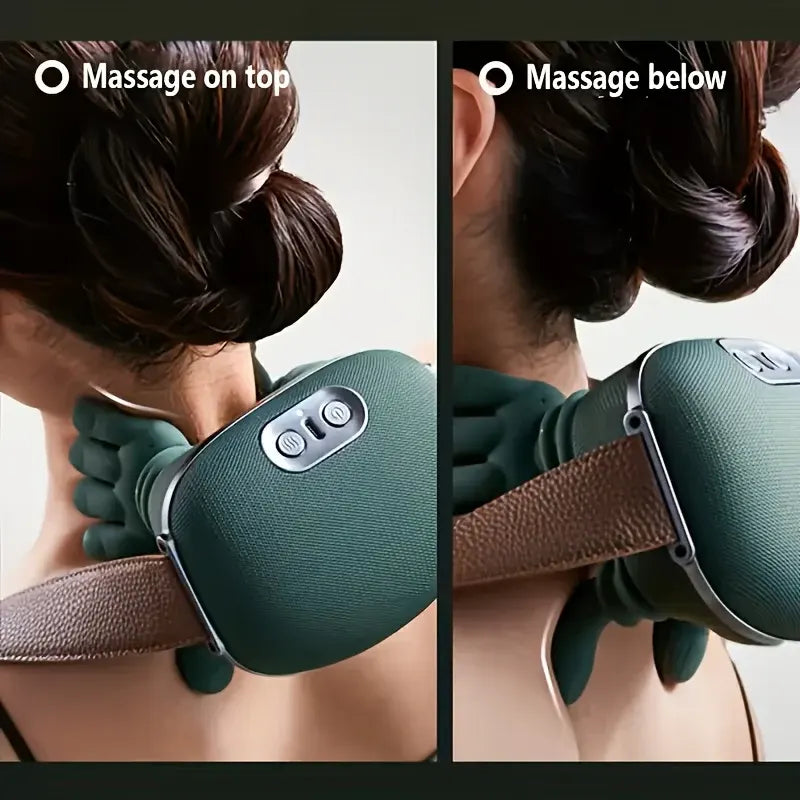 Portable Electric Neck & Shoulder Massager for Deep Tissue Relief